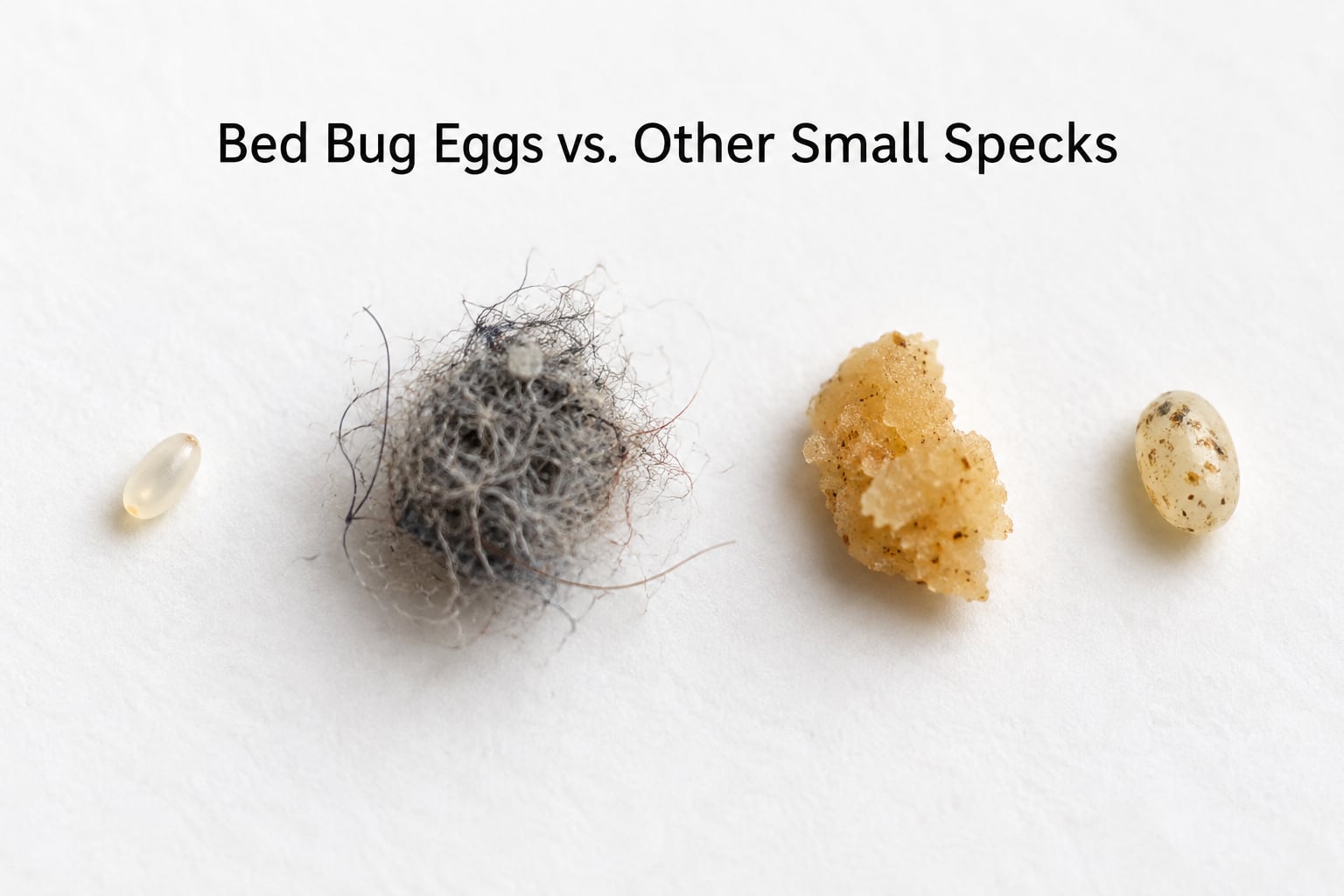 Bed Bug Eggs vs. Other Small Specks