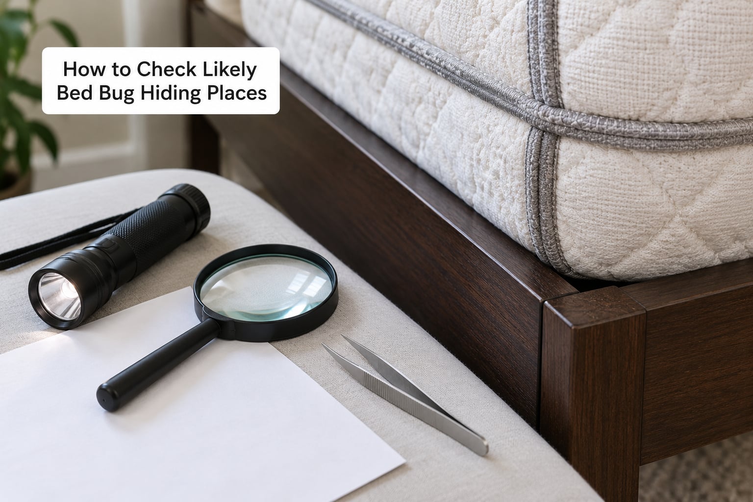 How to Check Likely Bed Bug Hiding Places