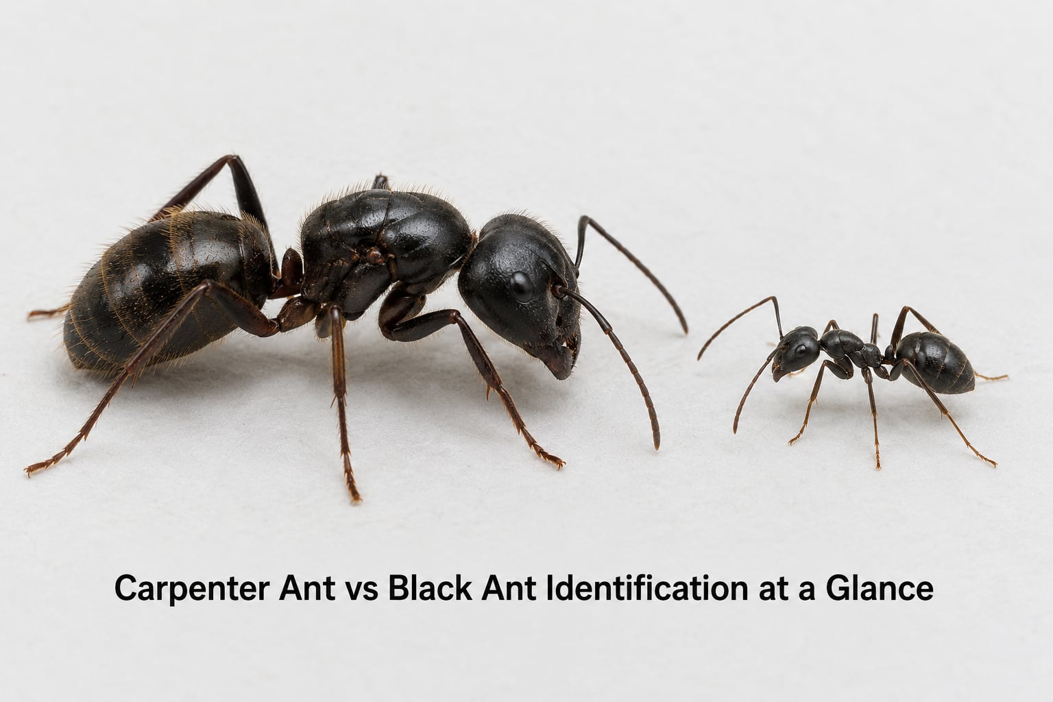 Carpenter Ant vs Black Ant Identification at a Glance