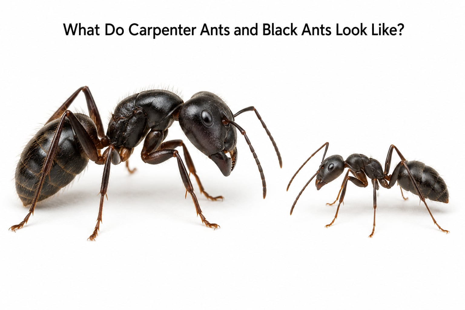 What Do Carpenter Ants and Black Ants Look Like?