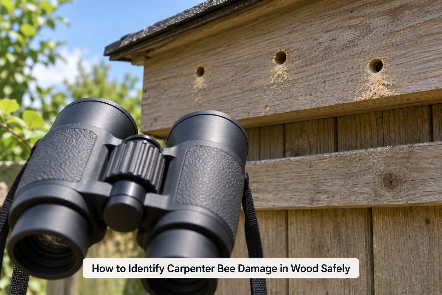 How to Identify Carpenter Bee Damage in Wood Safely