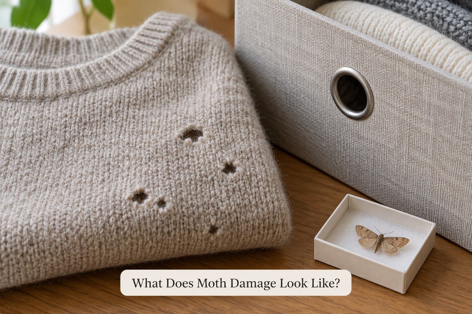 What Does Moth Damage Look Like?