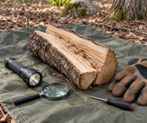 how to check firewood for termites before bringing it inside