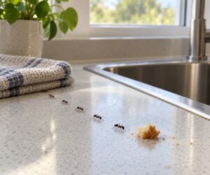 why ants appear in the kitchen suddenly