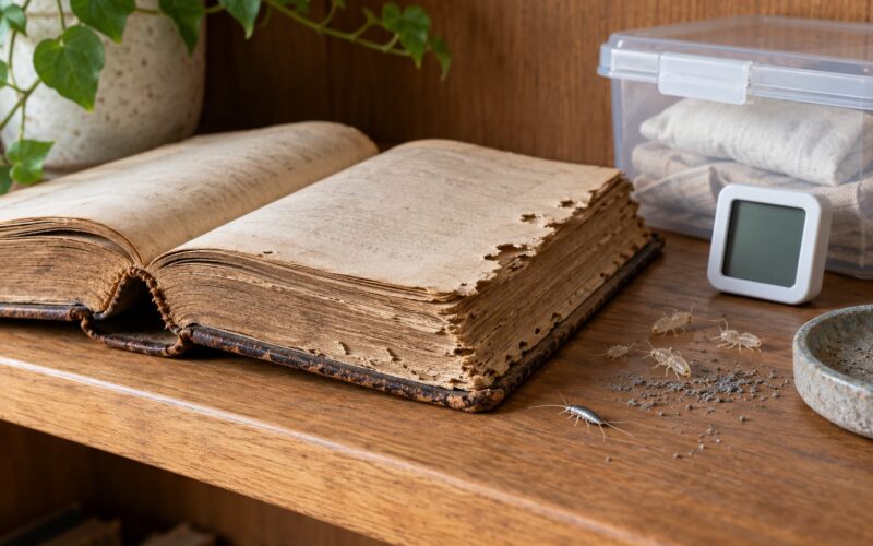 Silverfish Damage to Books and Paper in 2026: Signs, Fixes