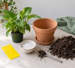 fungus gnats in houseplants how to fix the soil