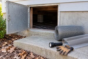 how to spider proof a crawl space
