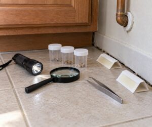 how to find where cockroaches are coming from in a kitchen