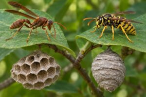 paper wasp vs yellow jacket differences