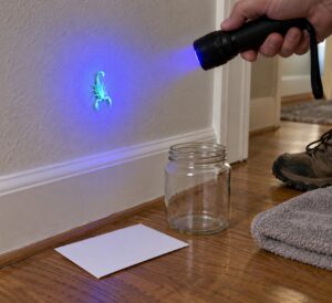 how to identify a scorpion in a house