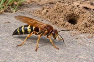 cicada killer wasp identification and behavior