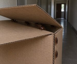 why roaches like cardboard boxes