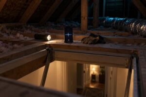 how to identify animal sounds in the attic at night