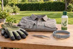 how to tick proof a backyard for kids and pets