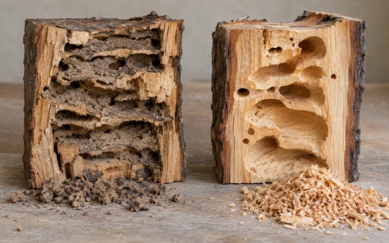 Termite vs Carpenter Ant Damage Differences for Homes (2026)