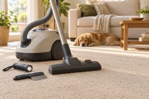 how to treat a carpet for fleas