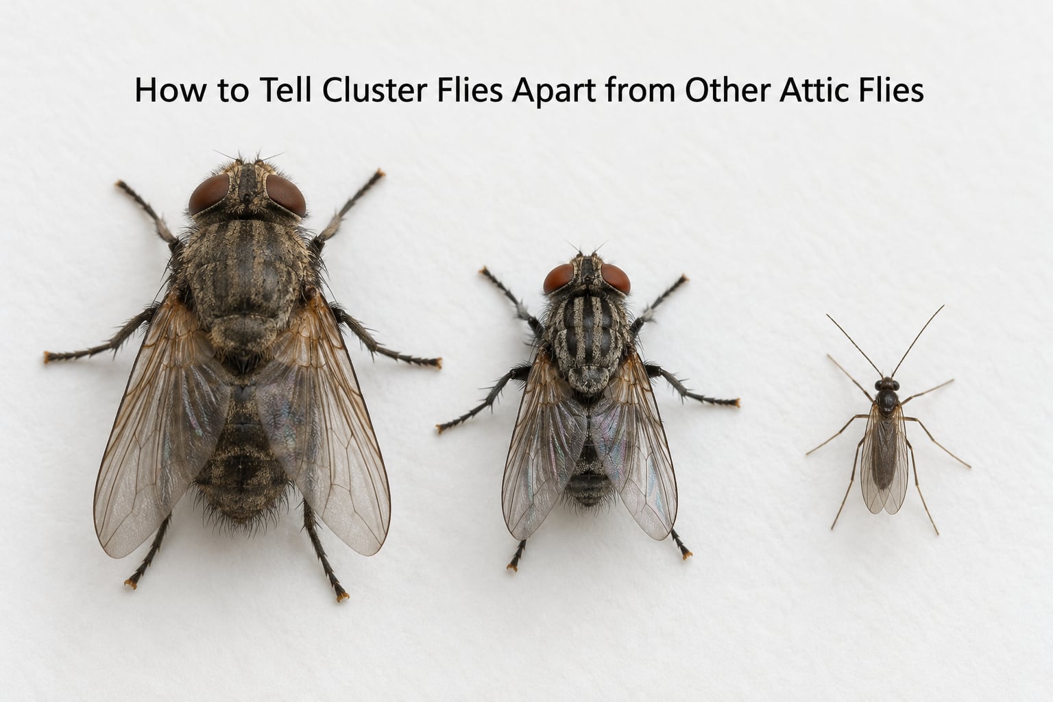 How to Tell Cluster Flies Apart from Other Attic Flies