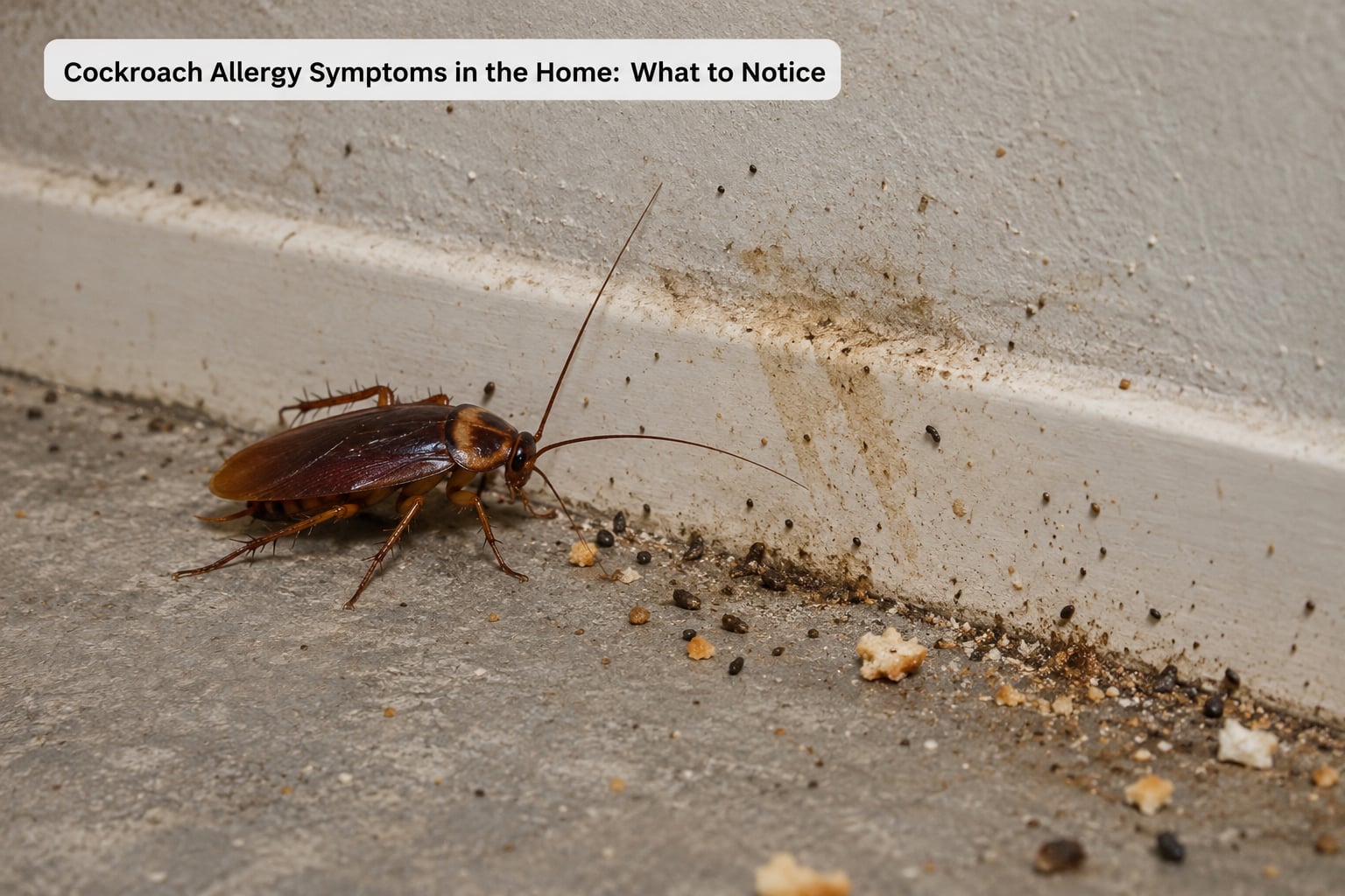 Cockroach Allergy Symptoms in the Home: What to Notice