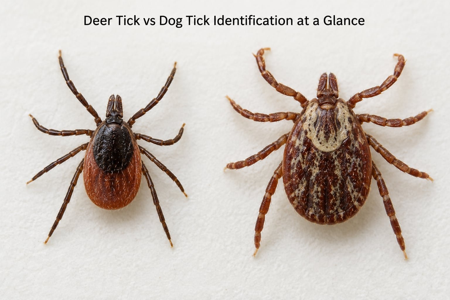Deer Tick vs Dog Tick Identification at a Glance