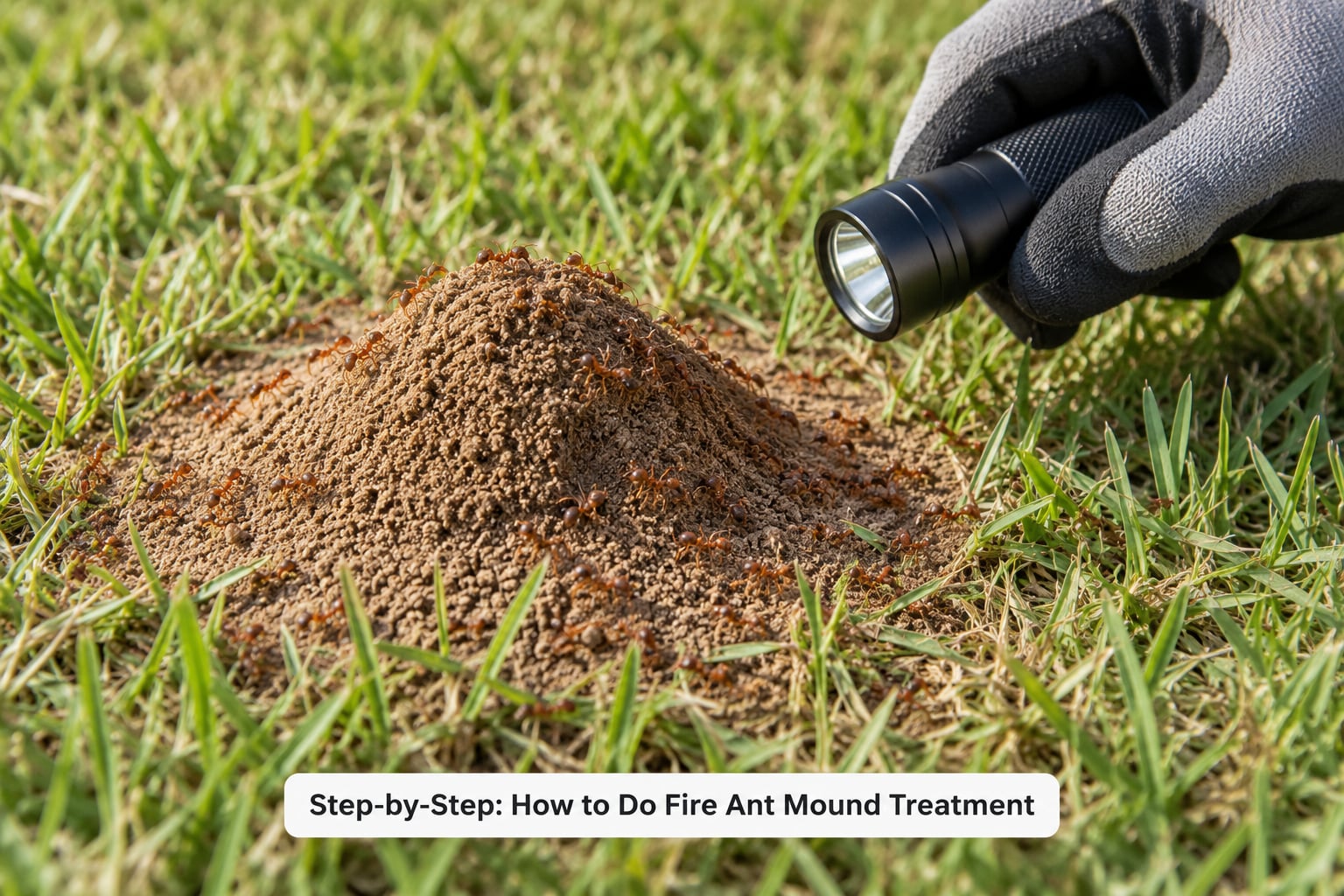 Step-by-Step: How to Do Fire Ant Mound Treatment