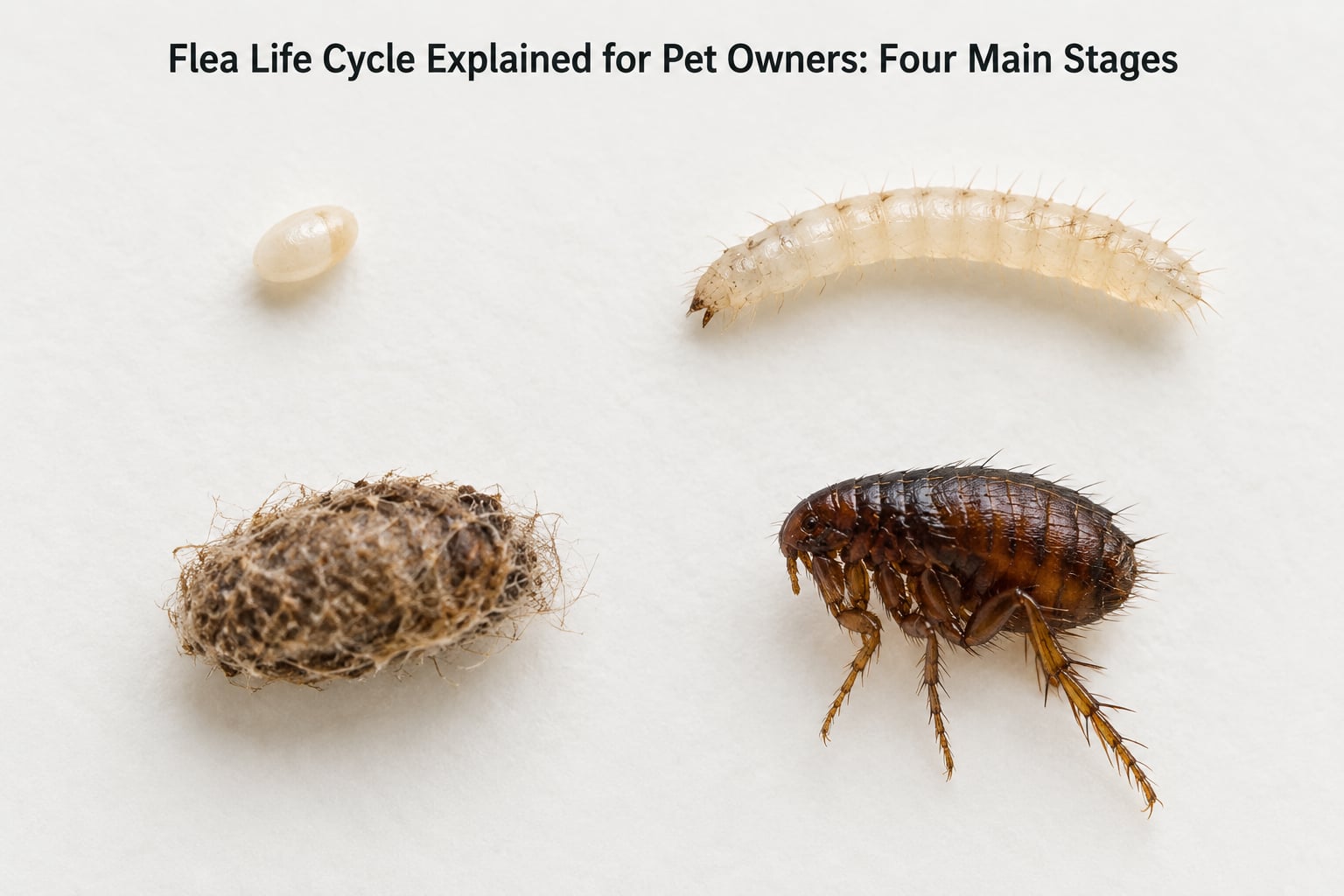 Flea Life Cycle Explained for Pet Owners: Four Main Stages