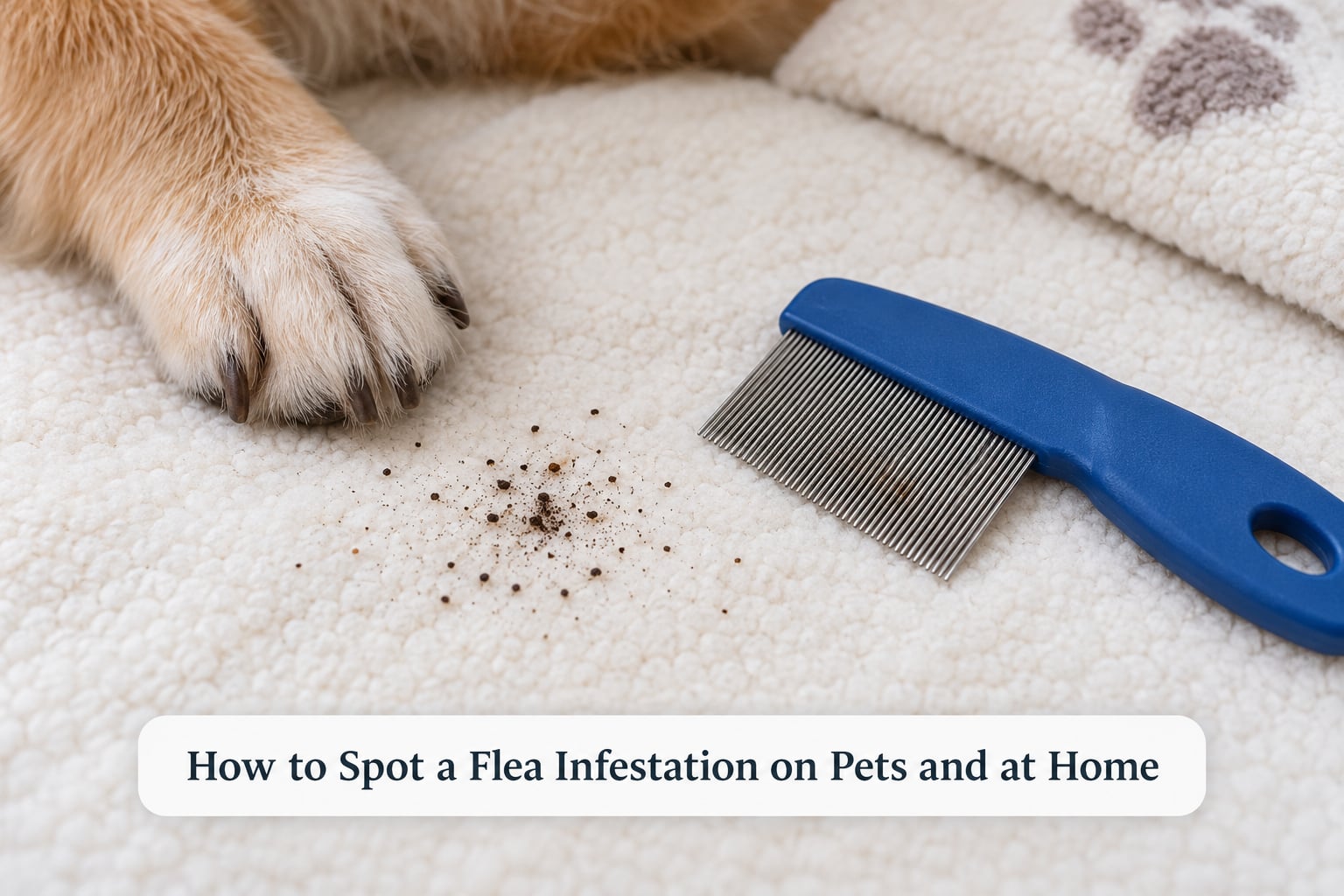 How to Spot a Flea Infestation on Pets and at Home