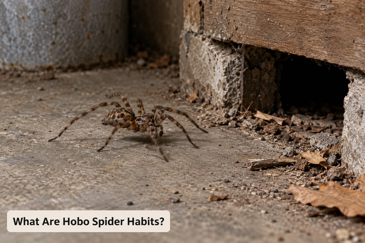 What Are Hobo Spider Habits?