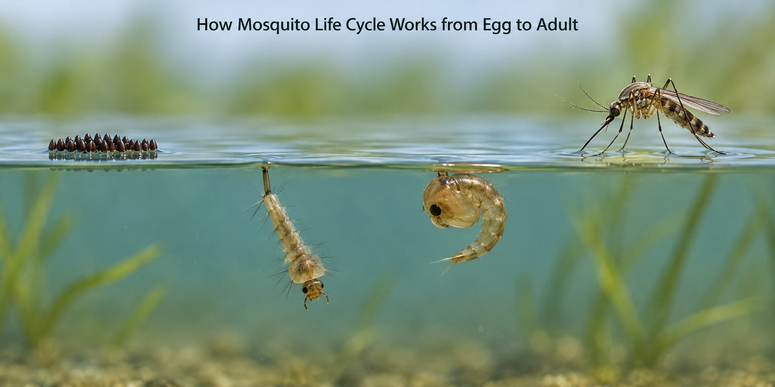 How Mosquito Life Cycle Works from Egg to Adult