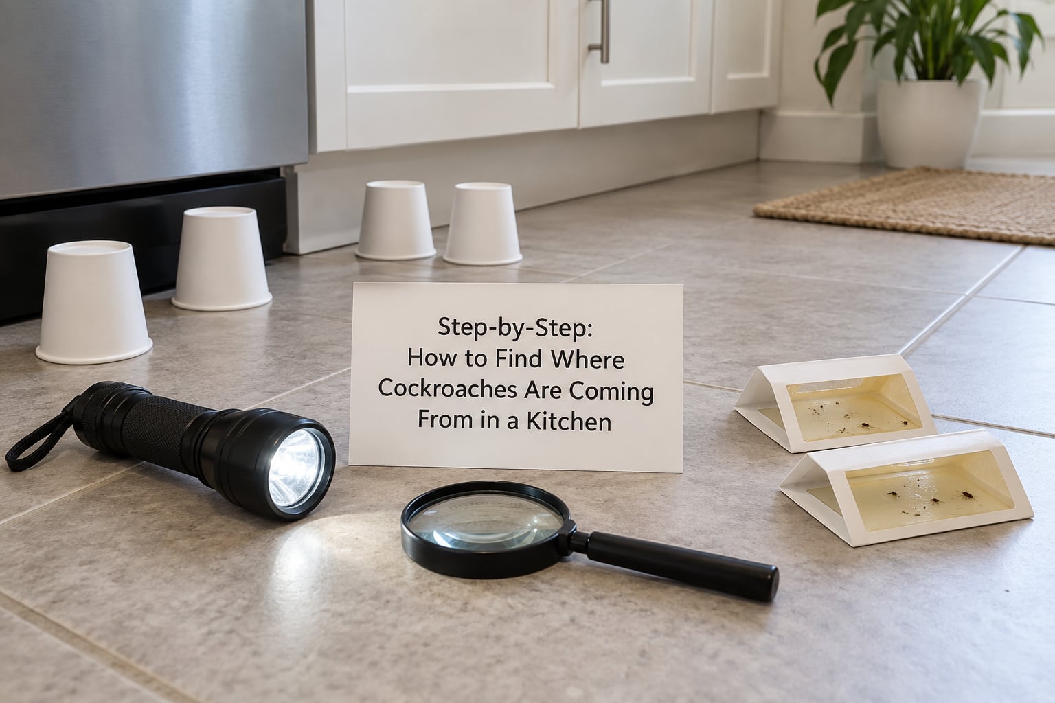 Step-by-Step: How to Find Where Cockroaches Are Coming From in a Kitchen