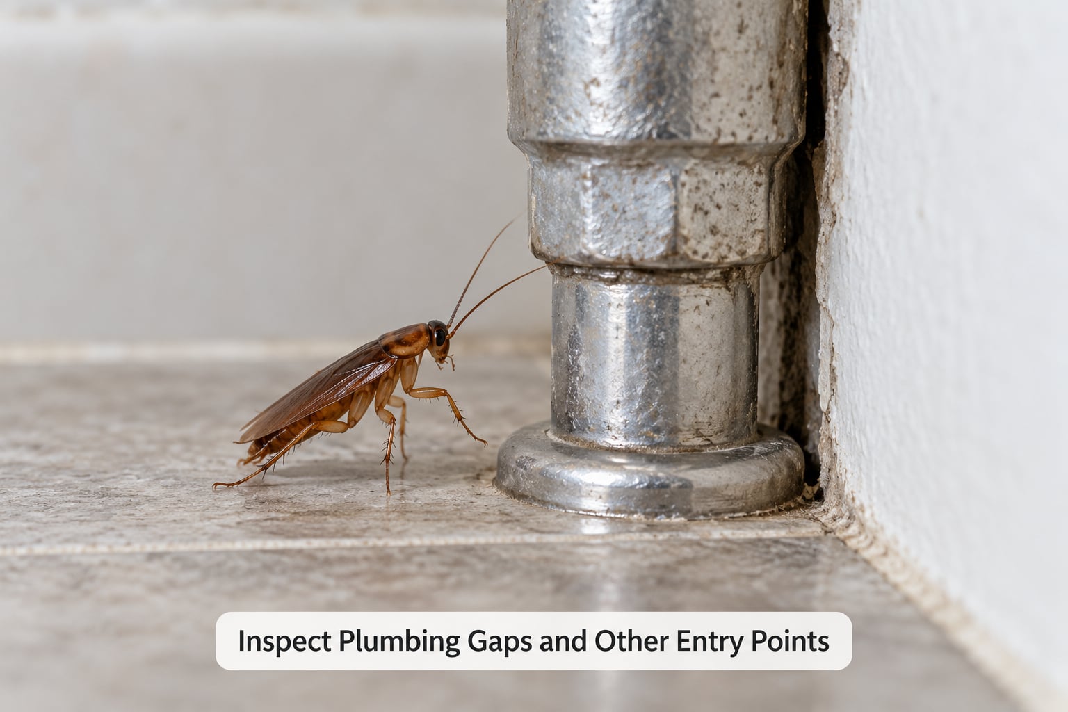 Inspect Plumbing Gaps and Other Entry Points