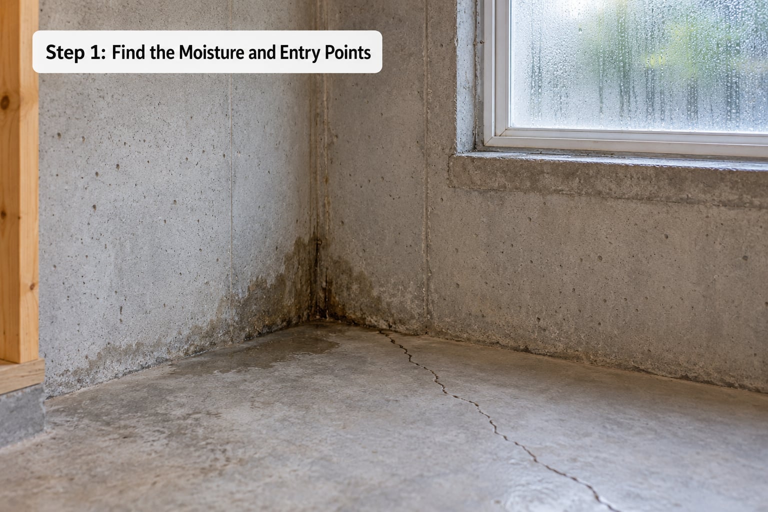 Step 1: Find the Moisture and Entry Points