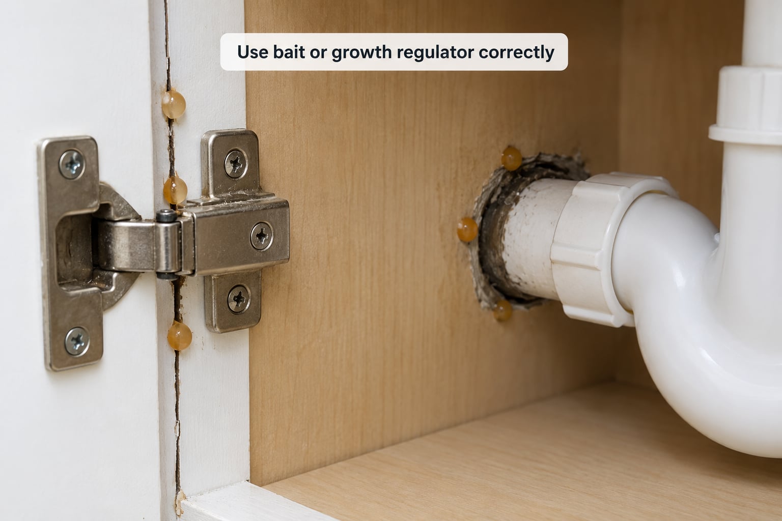 Use bait or growth regulator correctly