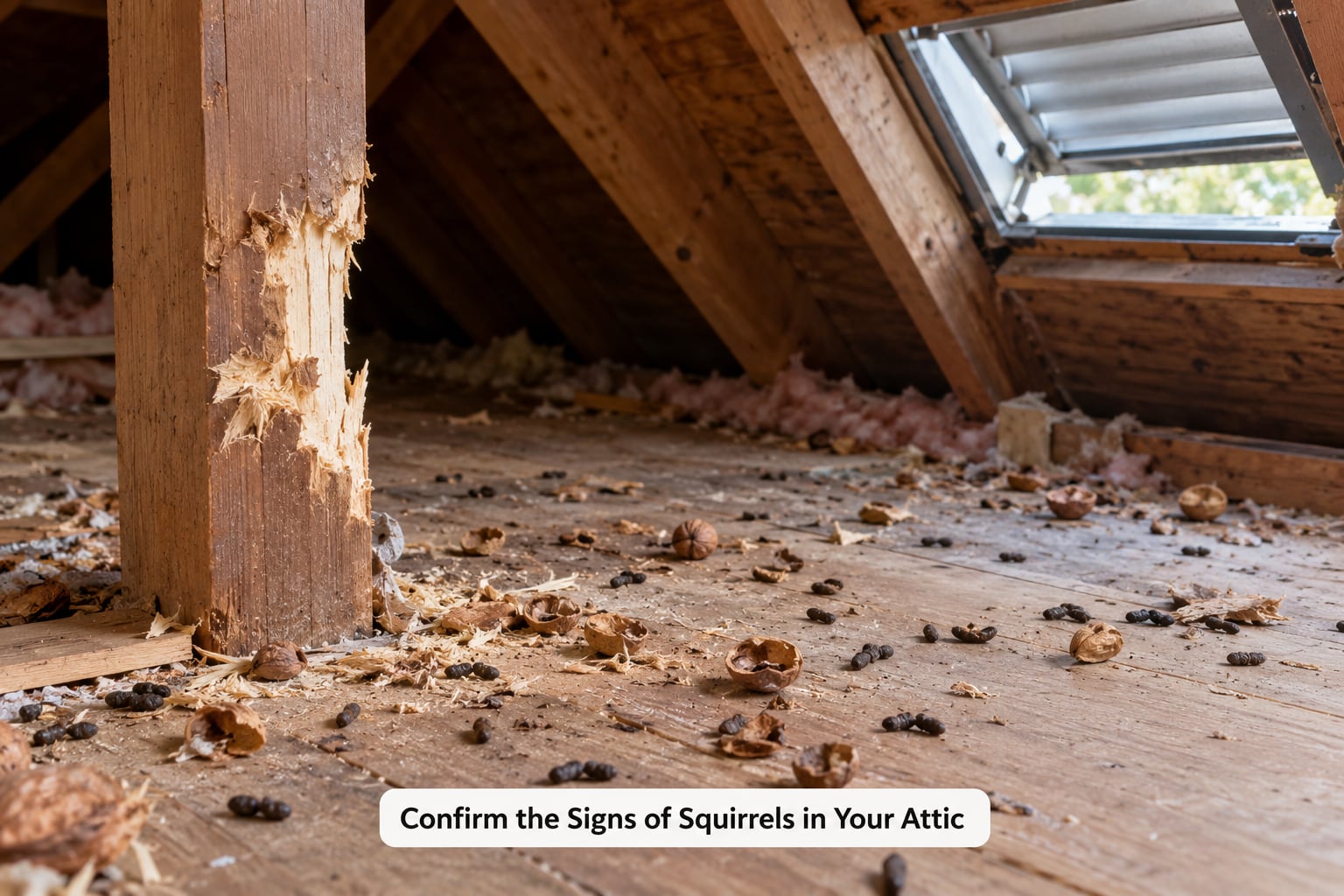 Confirm the Signs of Squirrels in Your Attic