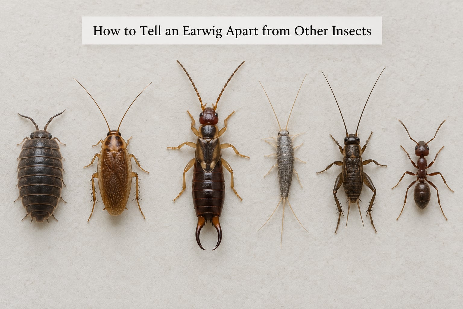 How to Tell an Earwig Apart from Other Insects