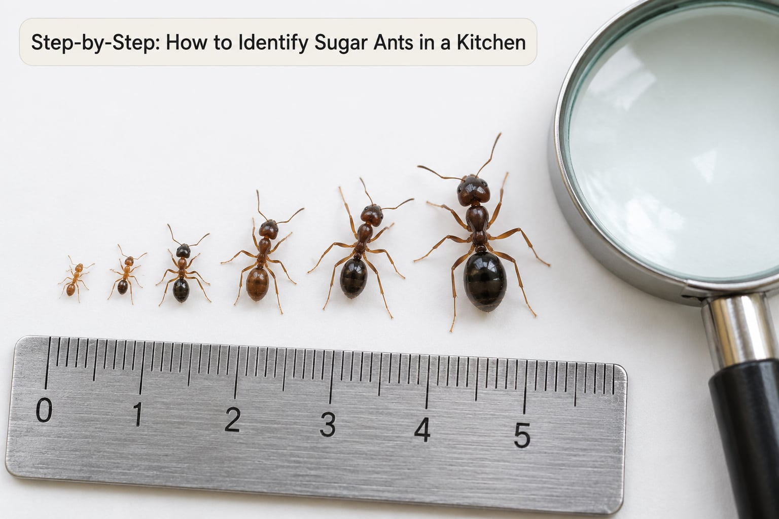 Step-by-Step: How to Identify Sugar Ants in a Kitchen