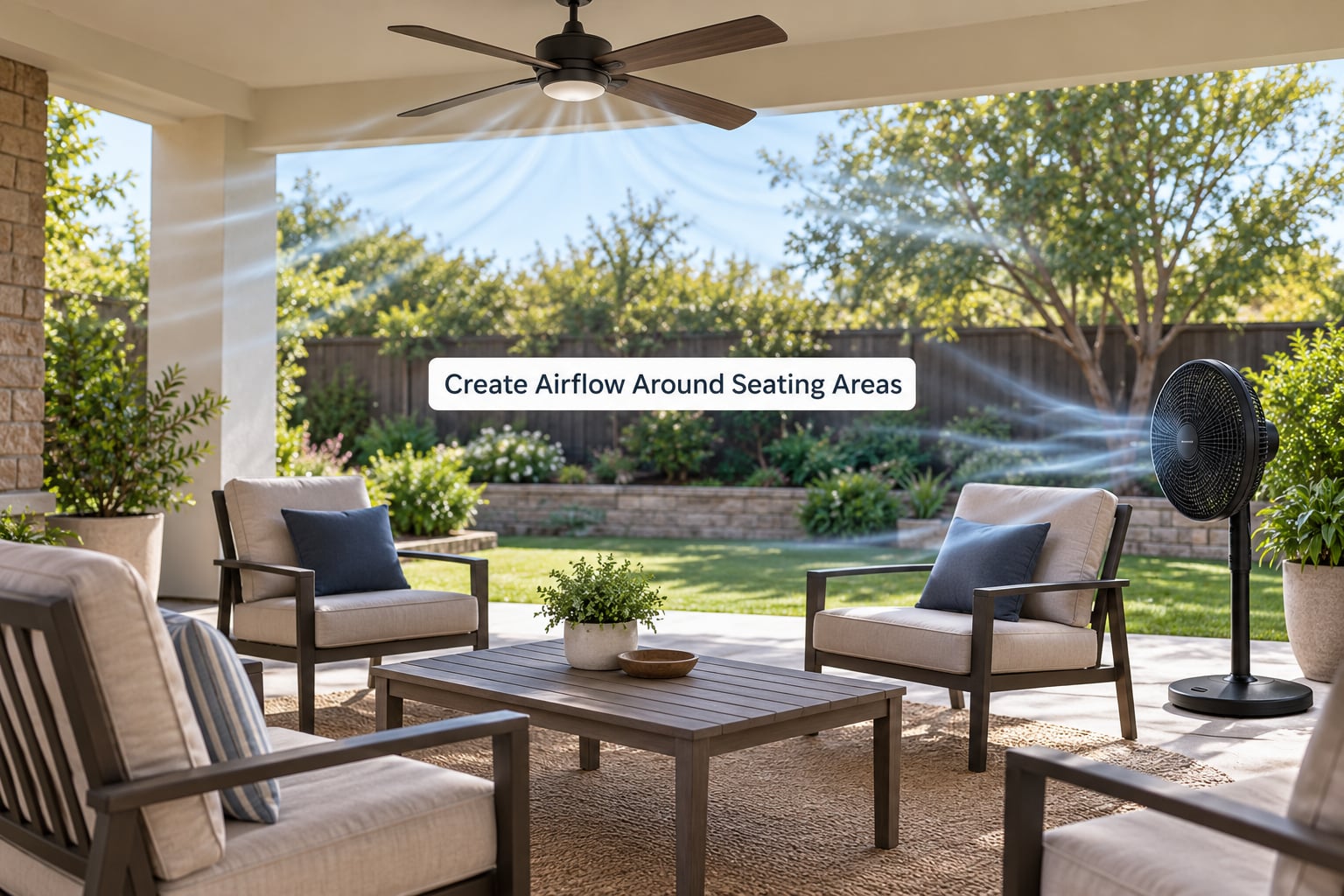 Create Airflow Around Seating Areas