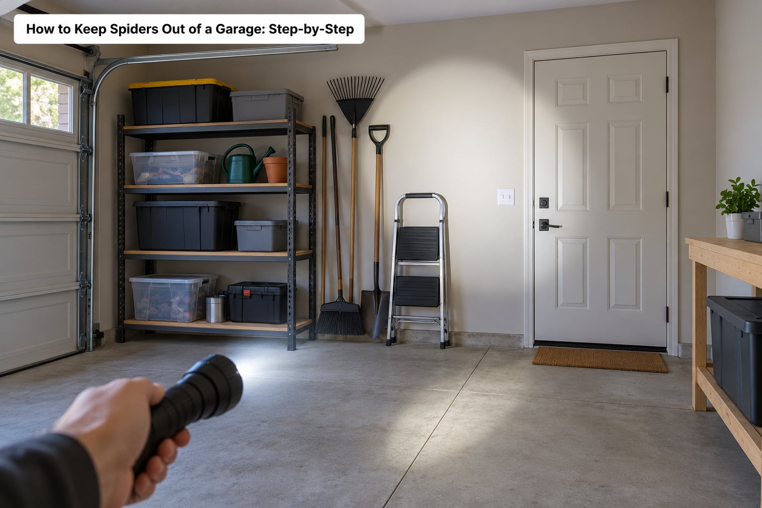 How to Keep Spiders Out of a Garage: Step-by-Step