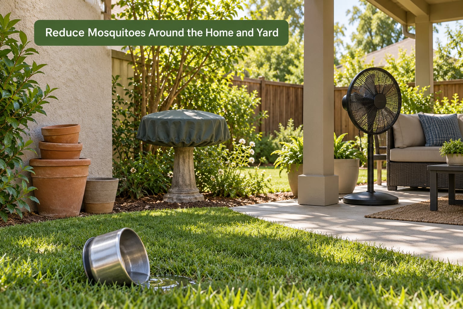 Reduce Mosquitoes Around the Home and Yard