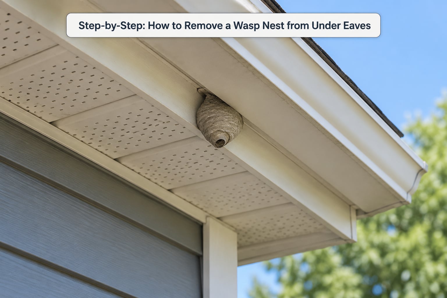 Step-by-Step: How to Remove a Wasp Nest from Under Eaves