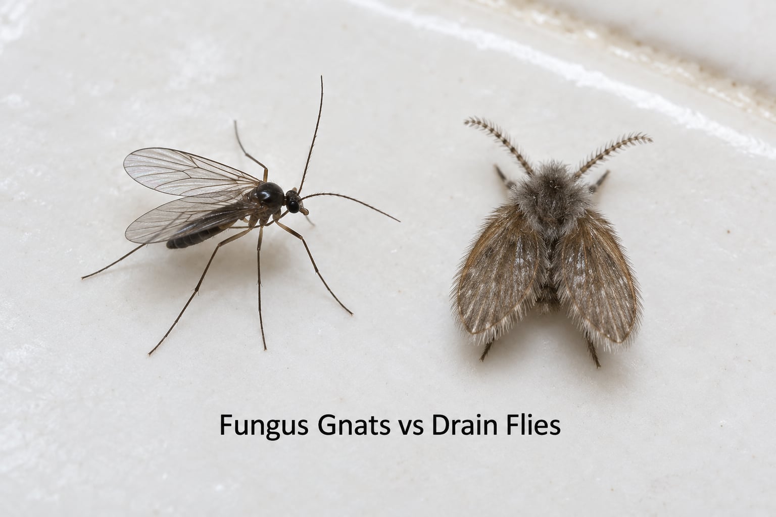 Fungus Gnats vs Drain Flies