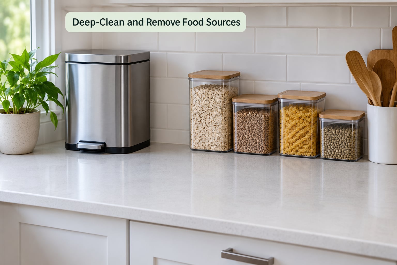 Deep-Clean and Remove Food Sources