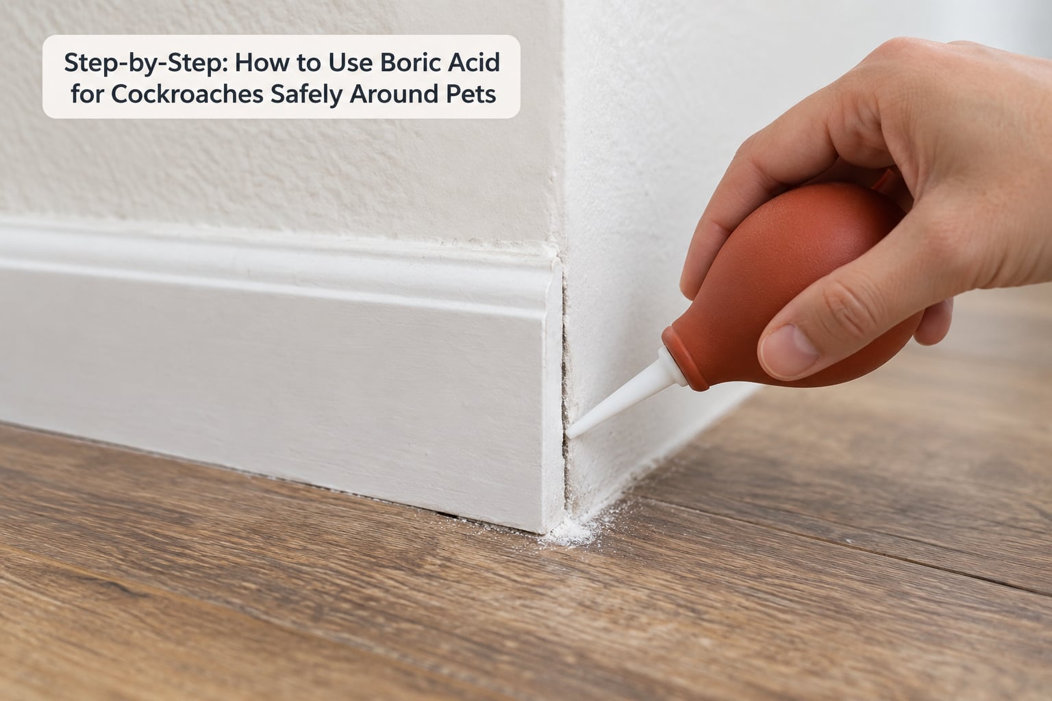 Step-by-Step: How to Use Boric Acid for Cockroaches Safely Around Pets