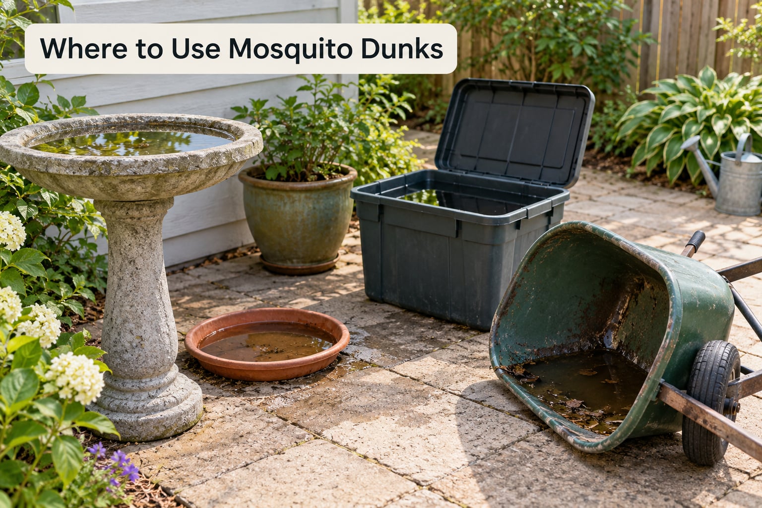 Where to Use Mosquito Dunks