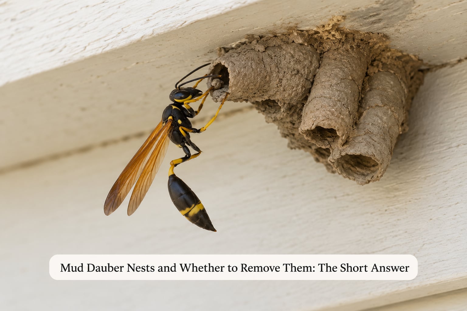 Mud Dauber Nests and Whether to Remove Them: The Short Answer