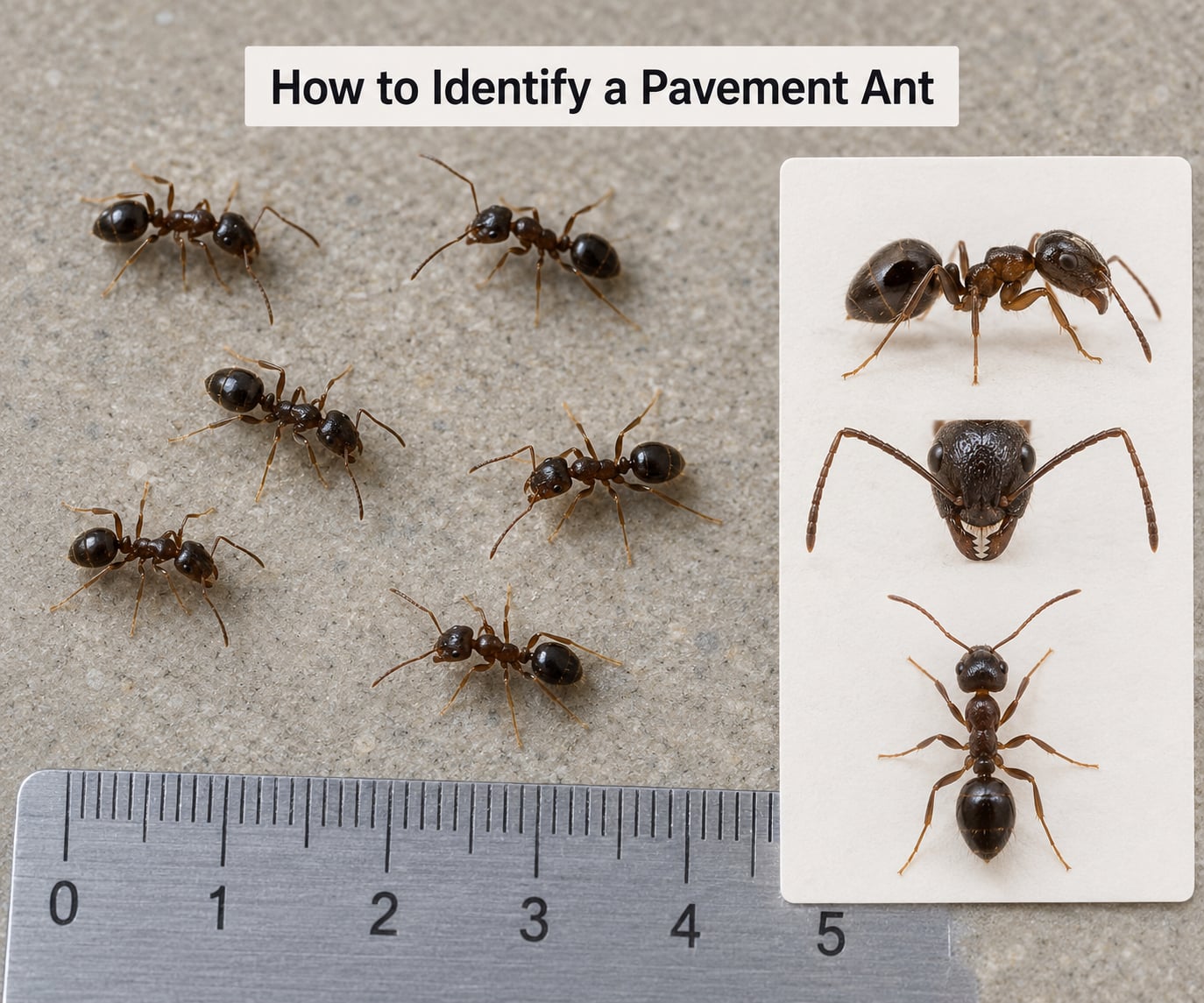 How to Identify a Pavement Ant