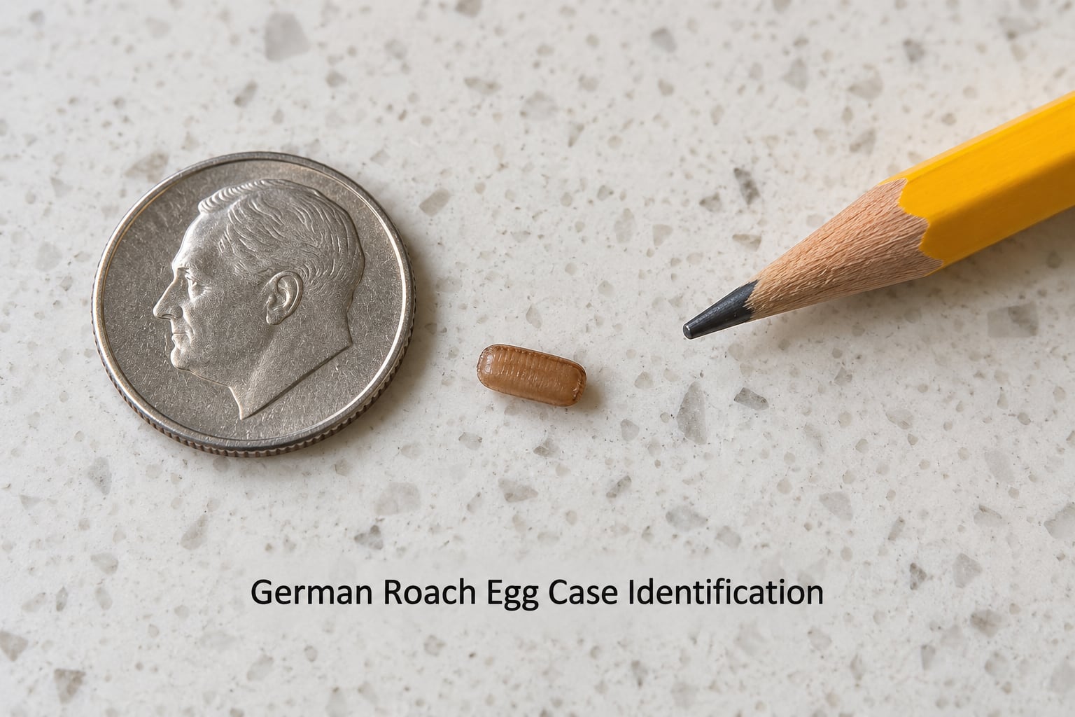 German Roach Egg Case Identification