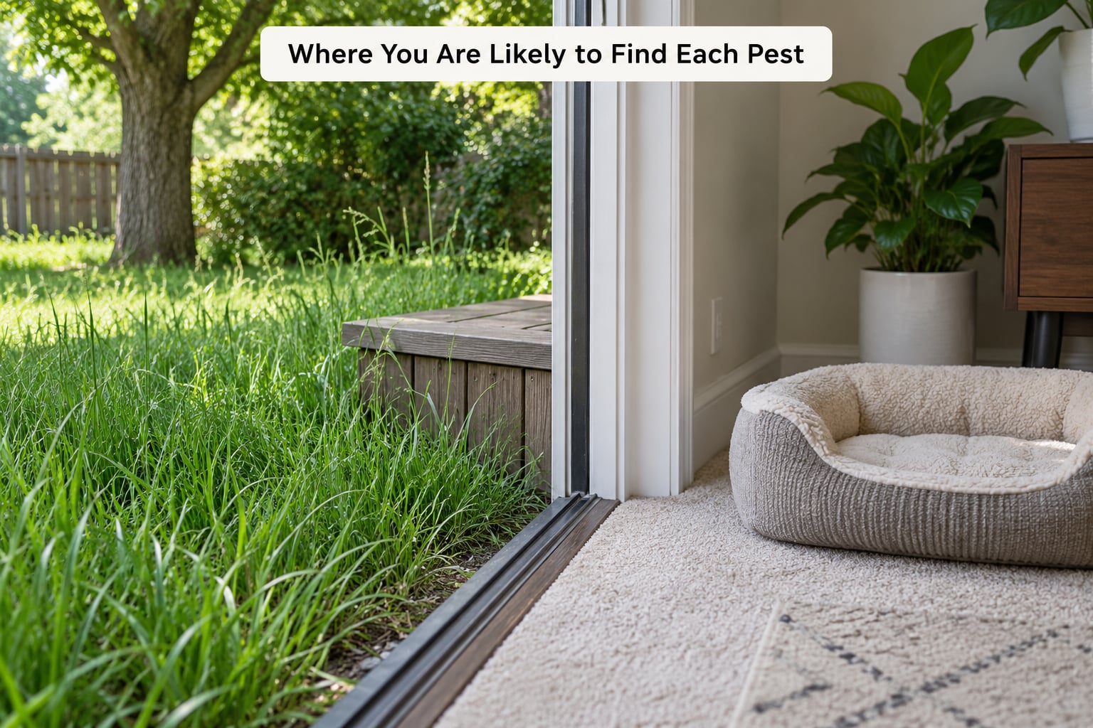 Where You Are Likely to Find Each Pest