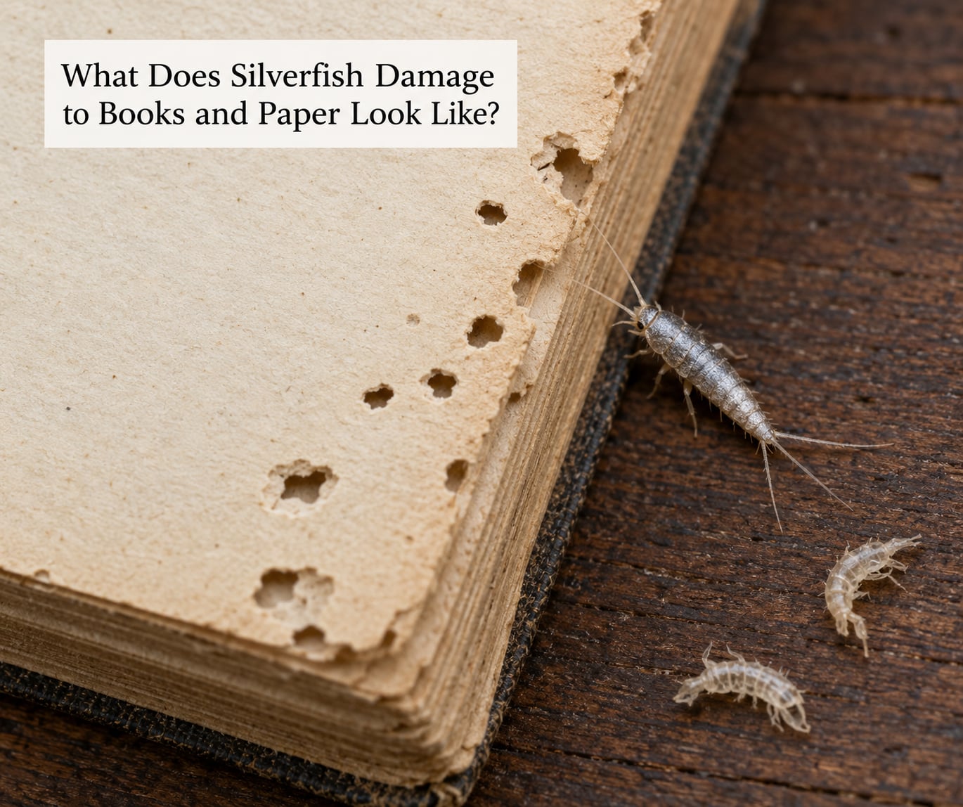 What Does Silverfish Damage to Books and Paper Look Like?