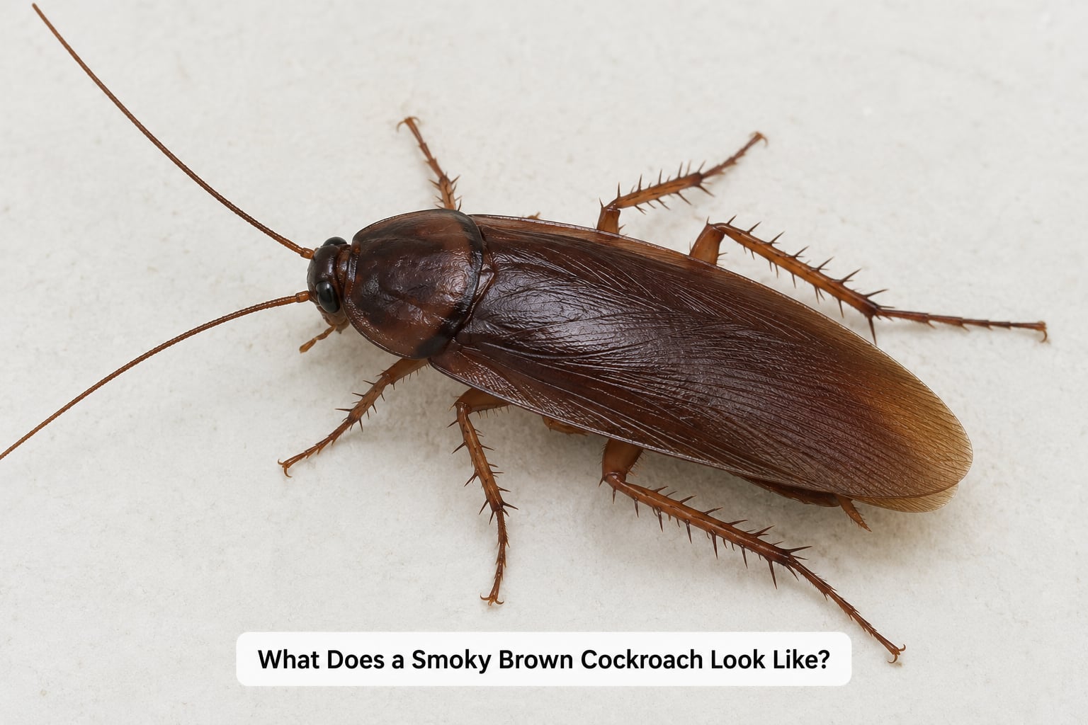 What Does a Smoky Brown Cockroach Look Like?