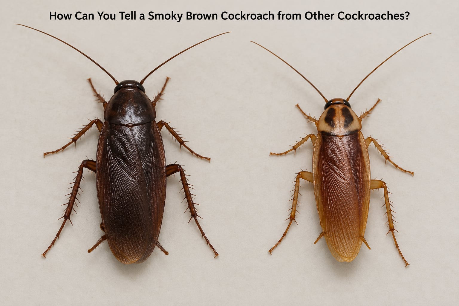 How Can You Tell a Smoky Brown Cockroach from Other Cockroaches?